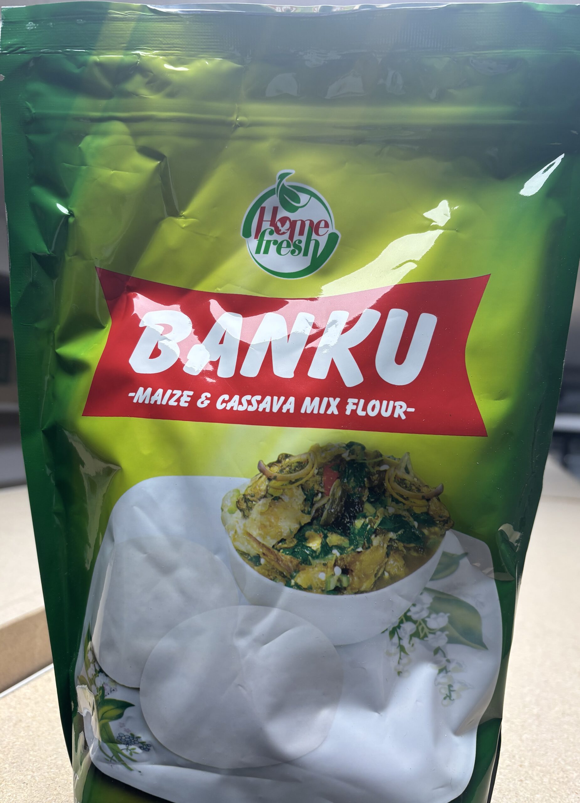 Home Fresh Banku Mix (Maiza and Cassava Flour)
